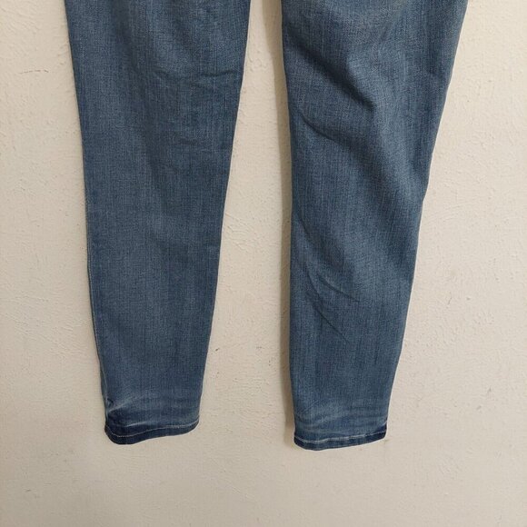 Loft Women’s Jeans Size 25 Blue Modern Curvy Skinny Pants Stretch Denim Low Rise - Picture 7 of 10